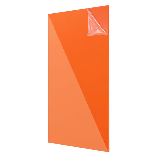 uxcell Acrylic Sheets 12x8 Inch Acrylic Panel 1/8 Inch-3mm Plastic Board for Picture Frames Sign Holders DIY Display Projects Craft, Clear Orange