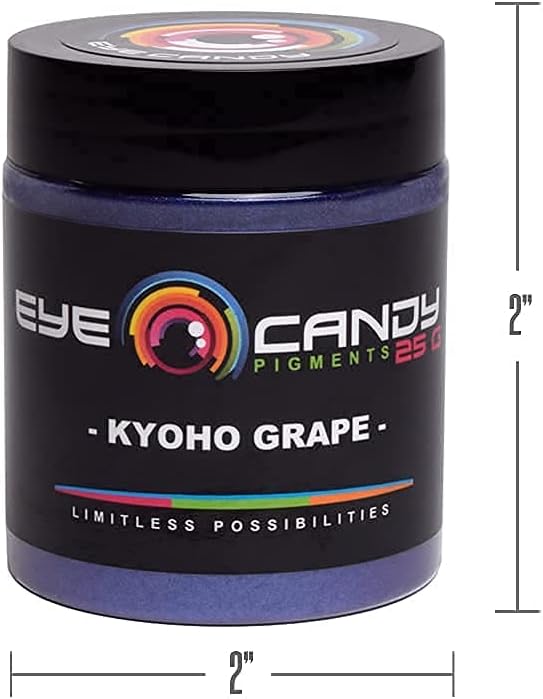 Eye Candy Pigments Premium Purple Mica Powder - Kyoho Grape (25gr) - for Epoxy, Resin, Soap, Paint, Woodworking, Acrylic Pouring, Bath Bombs, Fishing Lures - DIY Arts and Crafts Additive