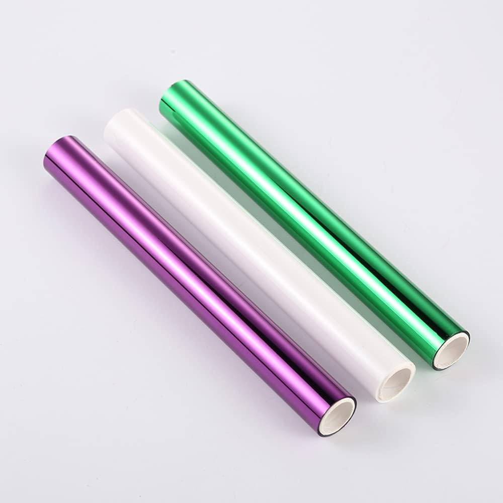 Foil Paper for Crafts Rolls 5Meters Toner Reactive Foil Roll for Scrapbooking Crafting Cardstock Decor Hot Stamping Holographic Heat Transfer DIY Crafts Accessories Foil by Laser Printer and Laminator
