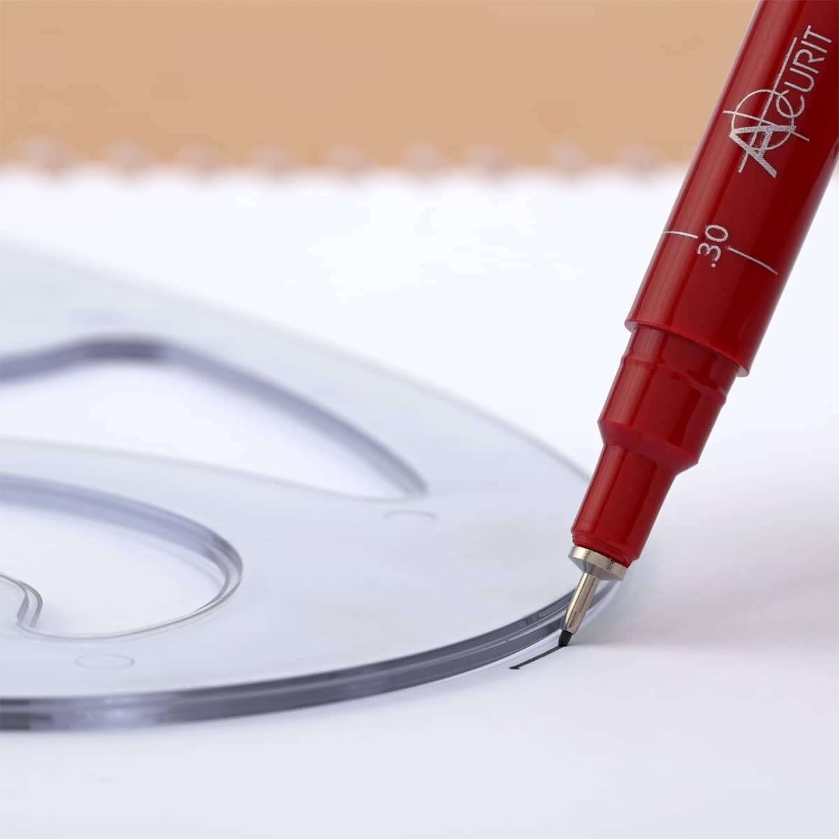 Acurit French Curve Set of 8 – Clear Plastic Drawing Templates for Sewing, Pattern Making, Drafting, Fashion Design, Architecture, Graphic Illustration – Smudge-Free Inking Edges