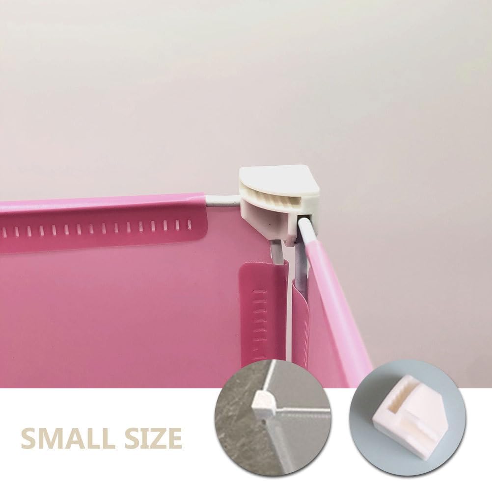 ARTIBETTER 50pcs Storage Buckle Wire Cube Storage Organizer Cube Wire Shelf Connector Closet Shelves Connectors Hooks Cubbie Modular Shoe White Plastic