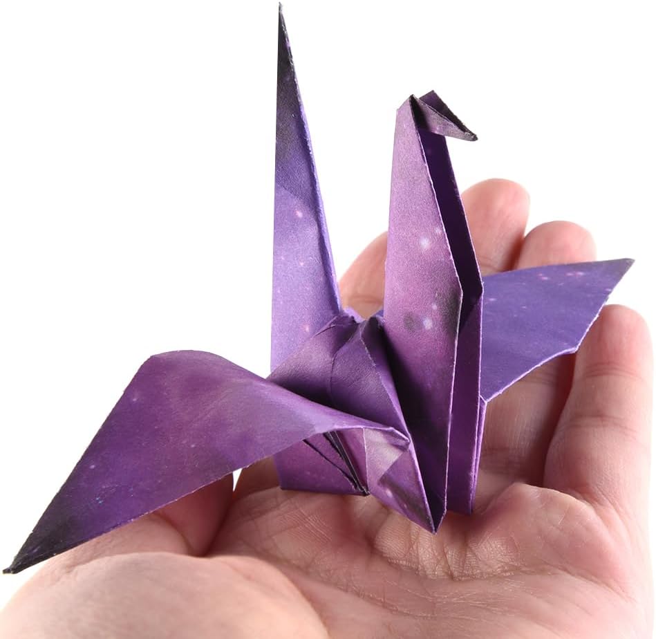 Origami Paper Kit 50 Sheets 70GSM 6 Inch Square Double Sided Color 50 Vivid Japanese Washi Chiyo Colors for Hand Crafts Origami Paper Arts Creativity.Galaxy