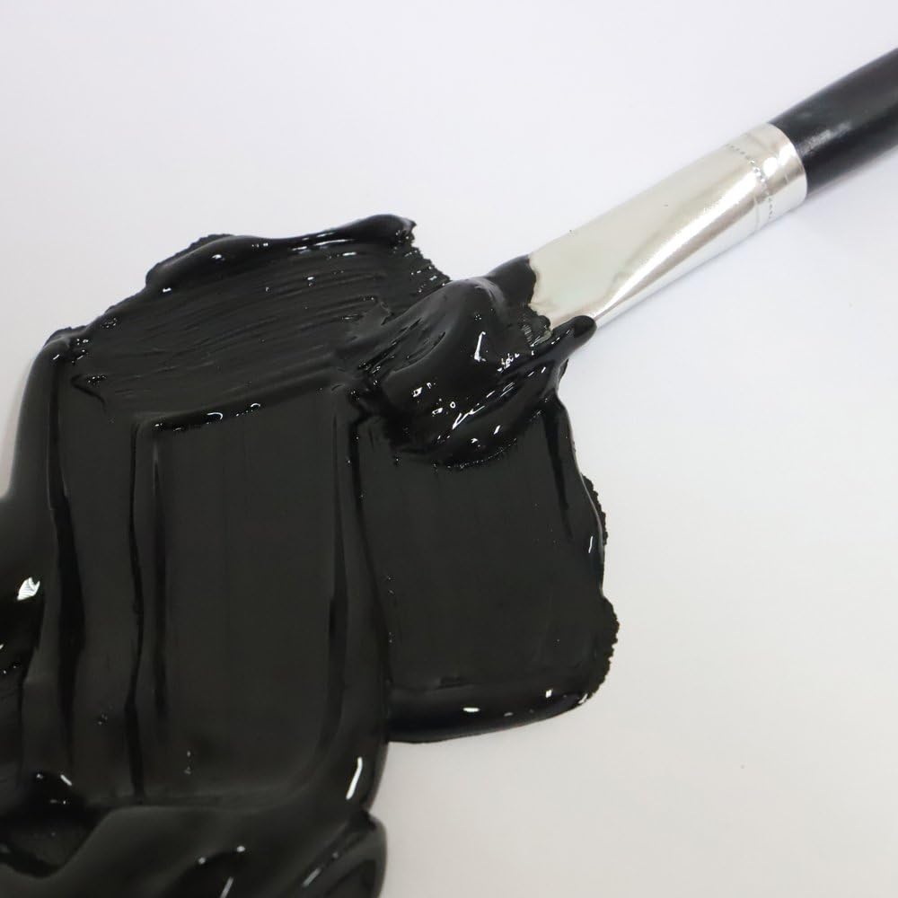 Mont Marte Discovery School Acrylic, 2 PACK, Black, 1/2 Gallon (2 Liter). Ideal for Students and Artists. Excellent Coverage and Fast Drying. Pump Lid Included.