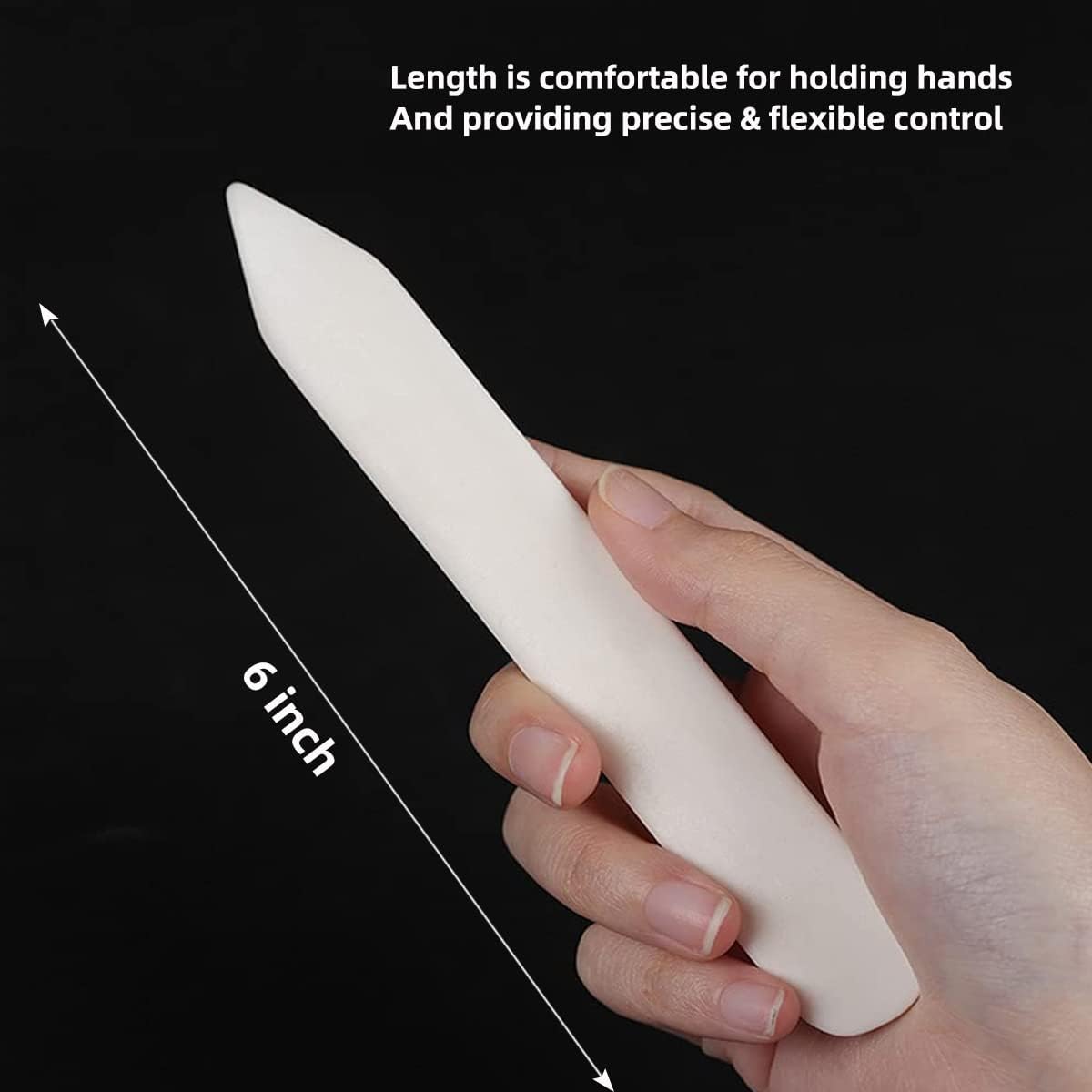 WUTA 100% Genuine Bone Folders Creaser Crafts Scoring Folding Creasing Origami Paper Creaser Crafting Tool for DIY Handmade Burnishing Bookbinding and Paper Crafts,1 Pack