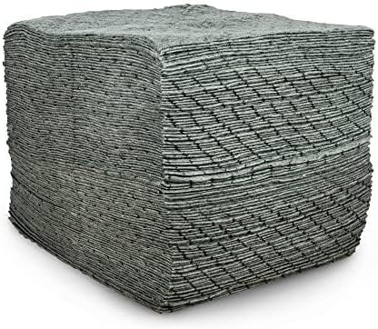 CTRL+Z Absorbent Pads - 15"x18" Maximum Absorption Universal Spill Mat - Fast Cleanup for Industrial Use - 100 Pack