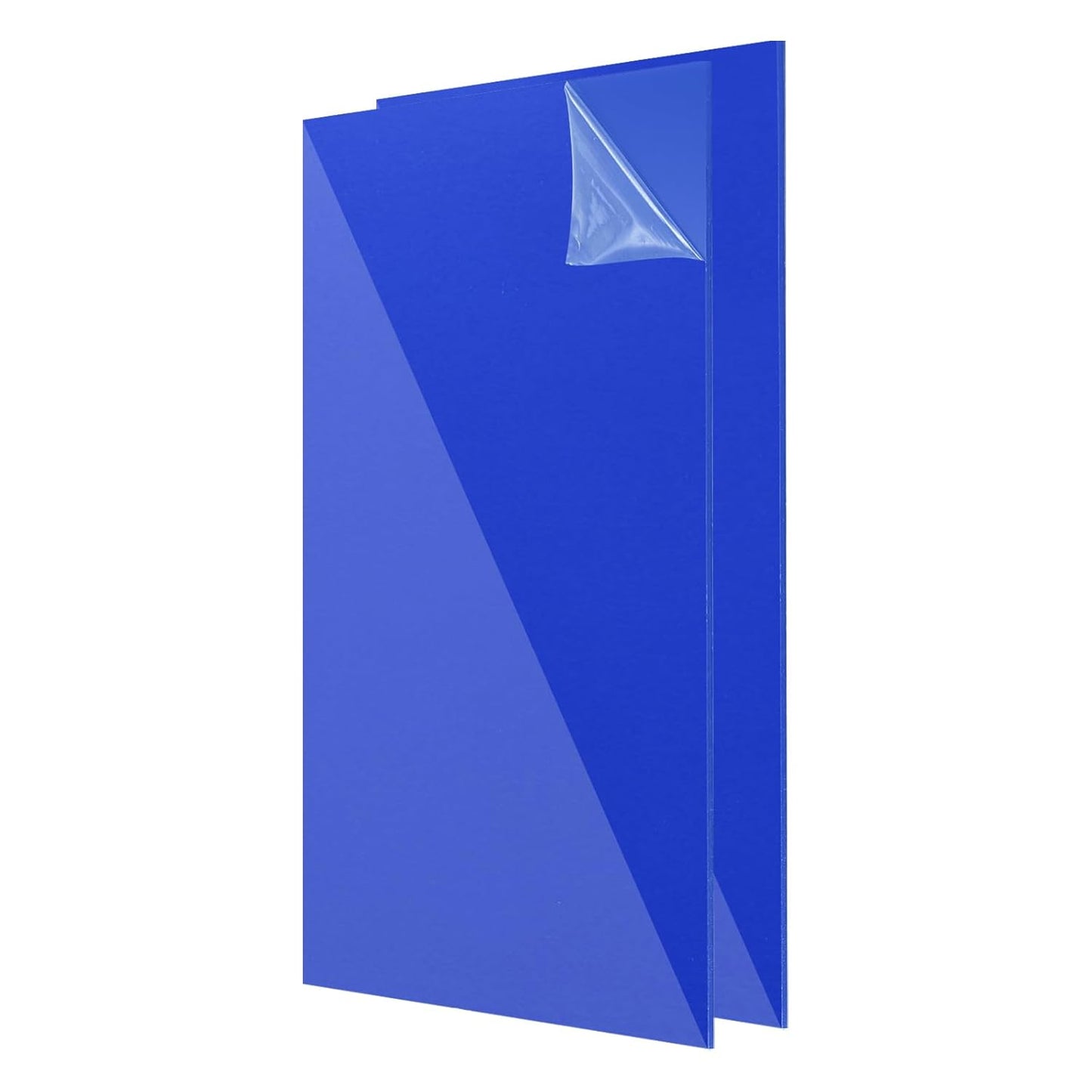 uxcell 2Pcs Acrylic Sheets 12x8 Inch Acrylic Panel 1/8 Inch-3mm Plastic Board for Picture Frames Sign Holders DIY Display Projects Craft, Clear Blue