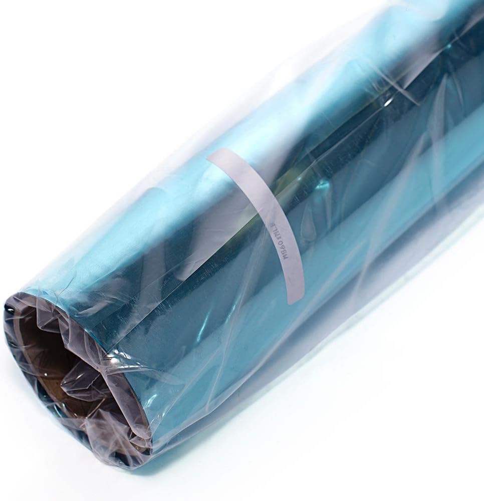 Anderson's Light Blue Shiny Metallic PVC Roll: 47" x 100' Flame-Resistant Event Decor for Weddings, Parties, Photo Booths, Gift Wrap, Table Covers, Backdrops, Crafts & Holiday Decorations