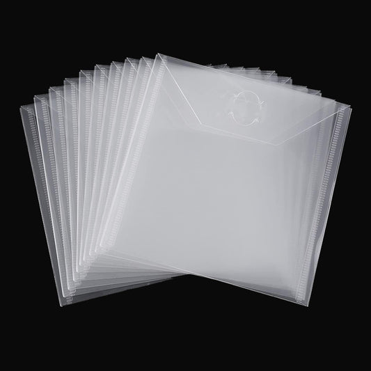 20 Pcs 6.4x6.4 Stamp & Die Storage Pockets Resealable Clear Plastic Seal Bags Storage Case for Cutting Dies Stencil Album Stamp Crafts DIY Scrap Booking Paper Card Craft Cutting Dies Card Making