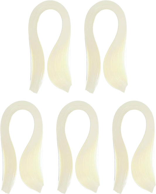 PATIKIL 600pcs Quilling Strips Paper 1/8"(3mm) 39cm Origami Paper Quilling Strip for Art DIY Hand Craft Christmas, Light Yellow