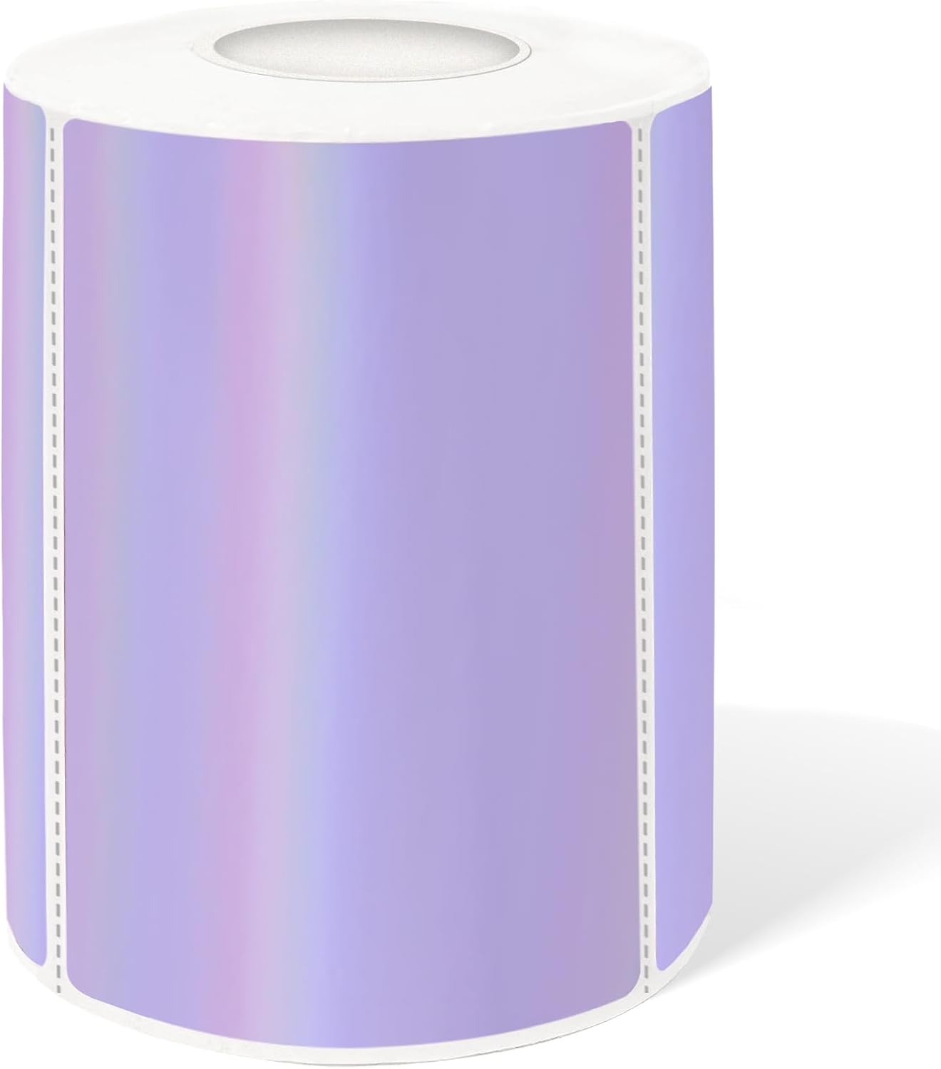 2" x 3" Holographic Thermal Label Stickers Purple,Printable Rainbow Glitter Thermal Printer Sticker Labels for Gift Wrapping, Self-Adhesive Name Price Tag DIY Custom Logo Design (280 pcs)
