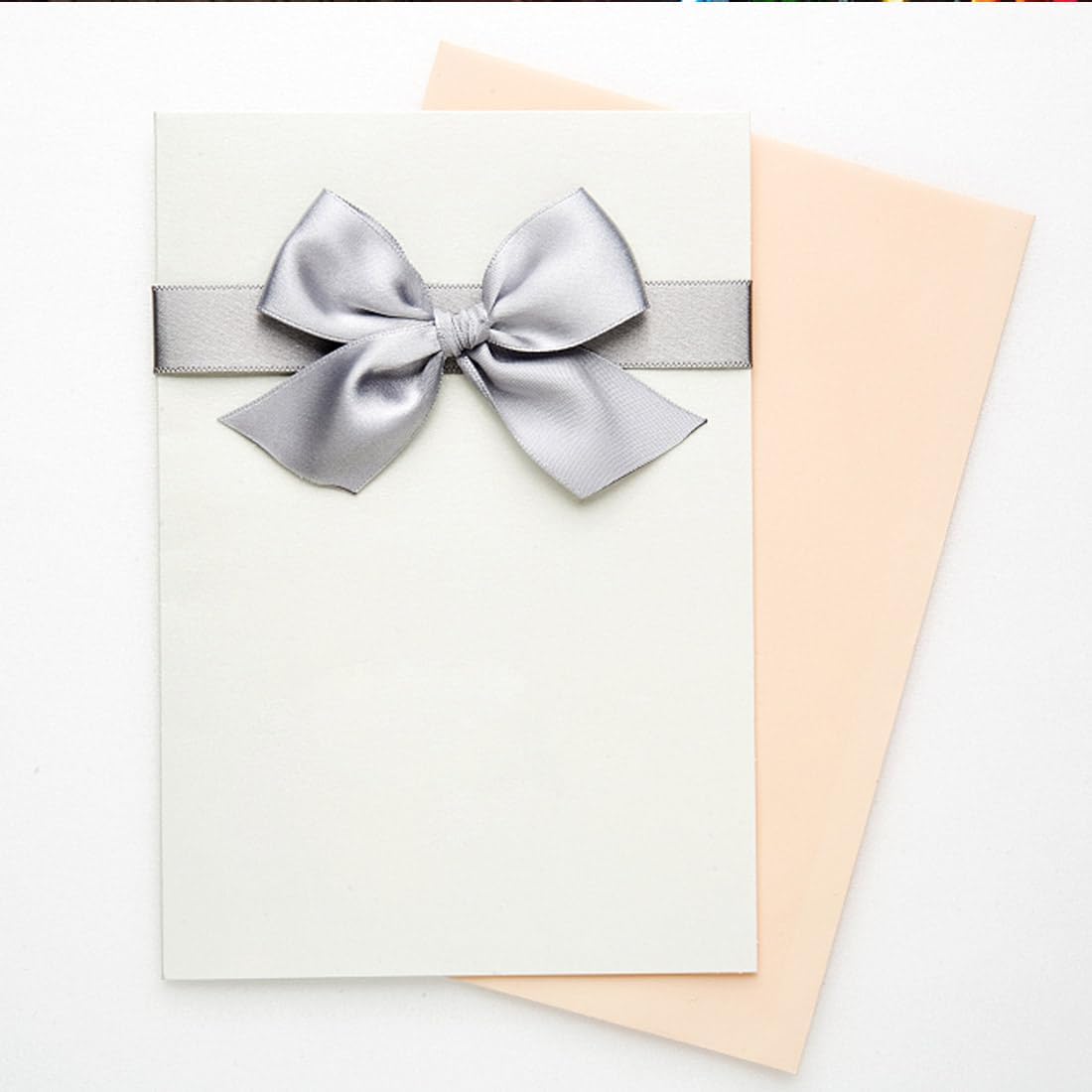 1" Width x 100 Yards Satin Ribbon, Silver Ribbon Perfect for DIY Craft, Bows, Gift Wrapping, Flower Bouquet, Valentine's Day, Christmas and Party Decoration