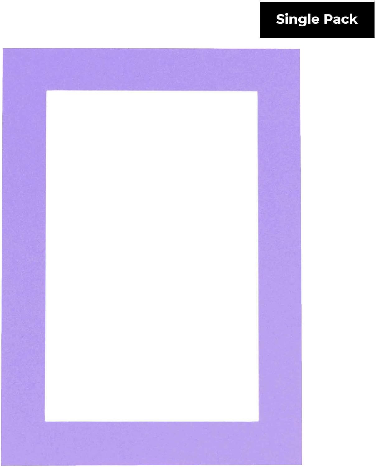 8x10 Mat for 6x8 Photo - Precut Light Purple Picture Matboard for Frames Measuring 8 x 10 Inches - Bevel Cut Matte to Display Art Measuring 6 x 8 Inches - Acid Free ONE MAT