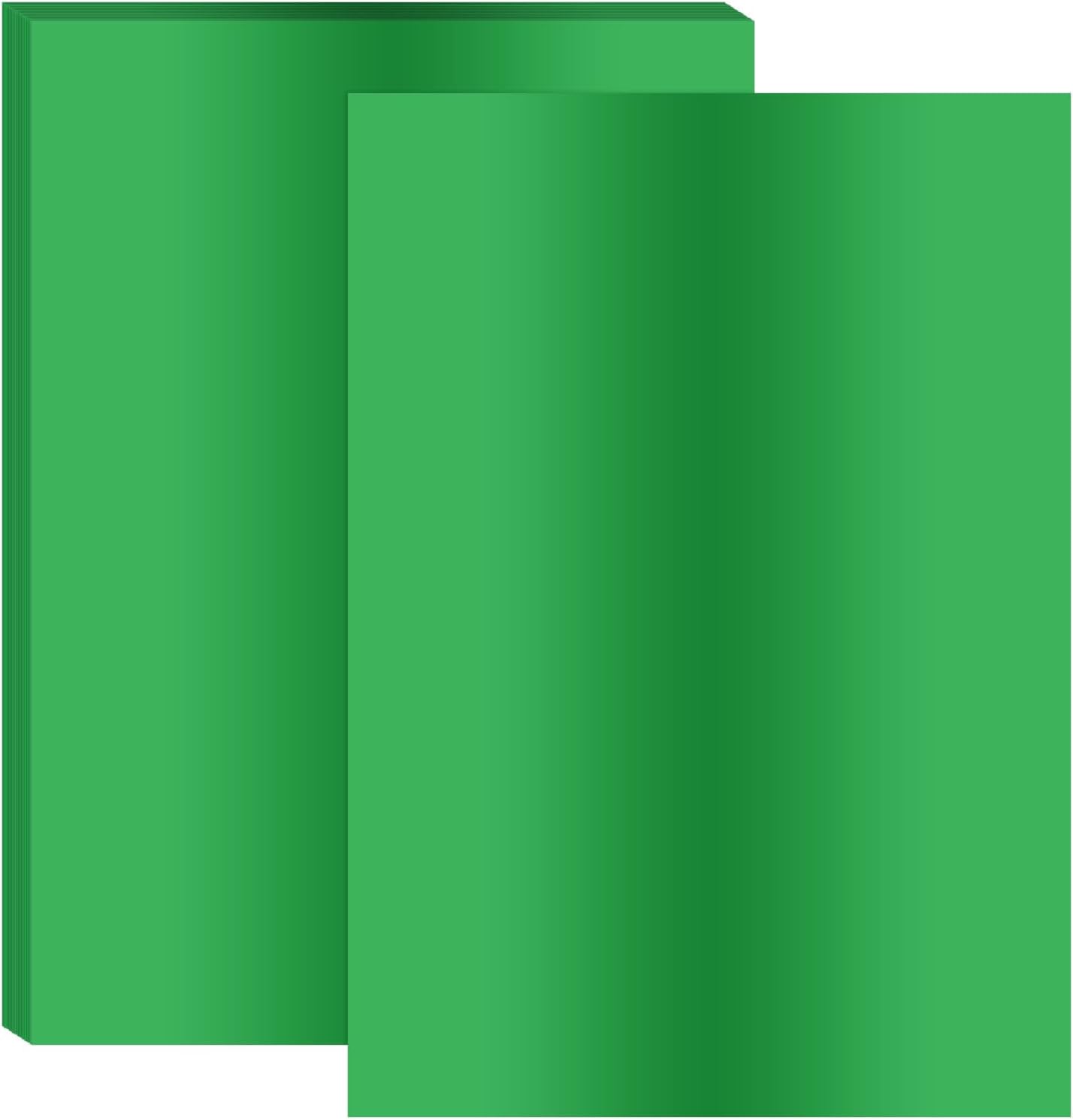 PATIKIL 11.7x8.3" Hot Stamping Foil Paper Sheet, 20 Sheets A4 Heat Transfer Hot Stamping Paper Foil for Leather DIY Logo Decor Craft Gift Package Scrapbook Card, Green