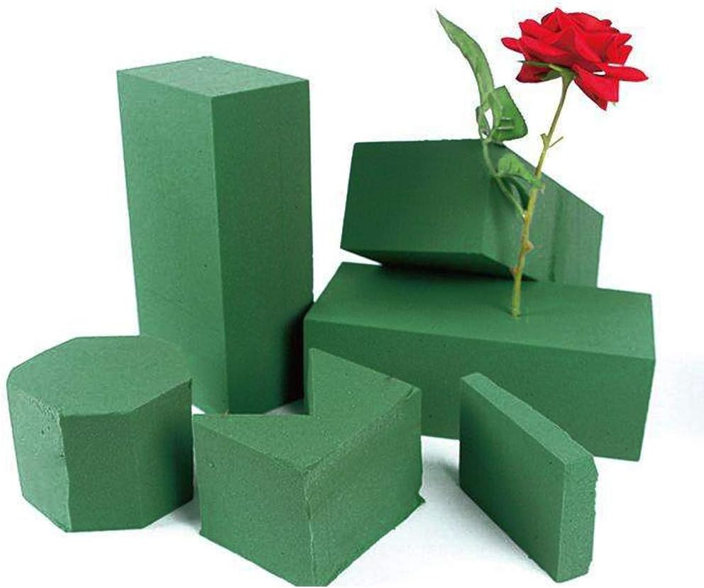CCINEE Floral Foam Bricks,Florist Foam Green Blocks Supplies for Flower Arrangement DIY Craft,Pack of 5
