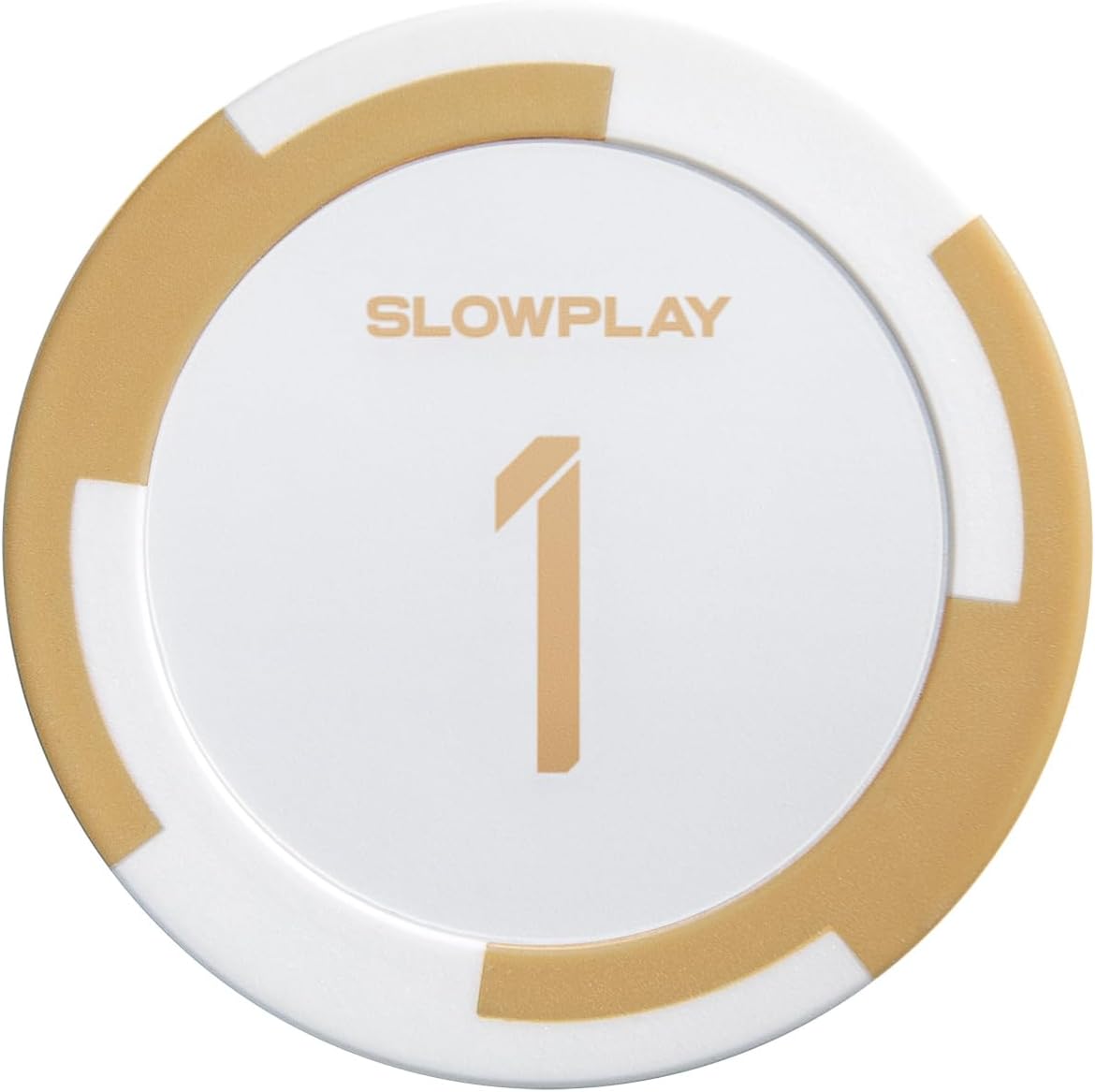 SLOWPLAY Godel Clay Poker Chips, 14 Grams Heavyweight Clay Composite, 40mm Large Chips in Bulk, Pack of 50 with Denomination of 1