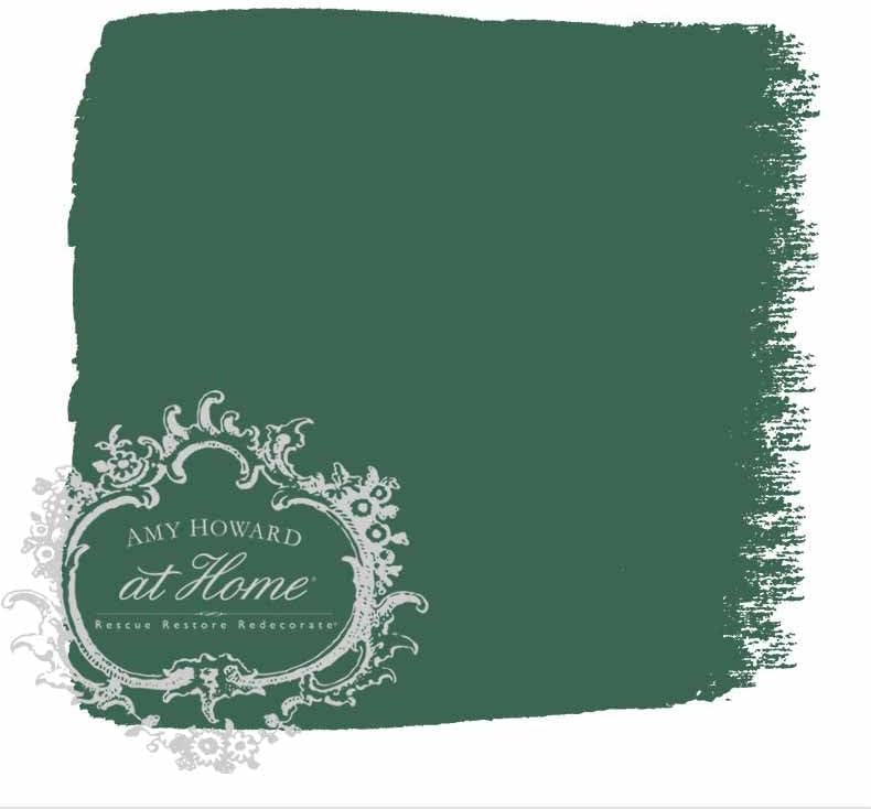 AMY HOWARD AT HOME Chalk-Based One Step Paint for Furniture, Cabinetry, Decor, Finish, and More | No Stripping, Sanding, or Priming | Dark Base | 16 Ounce | Cranley Garden