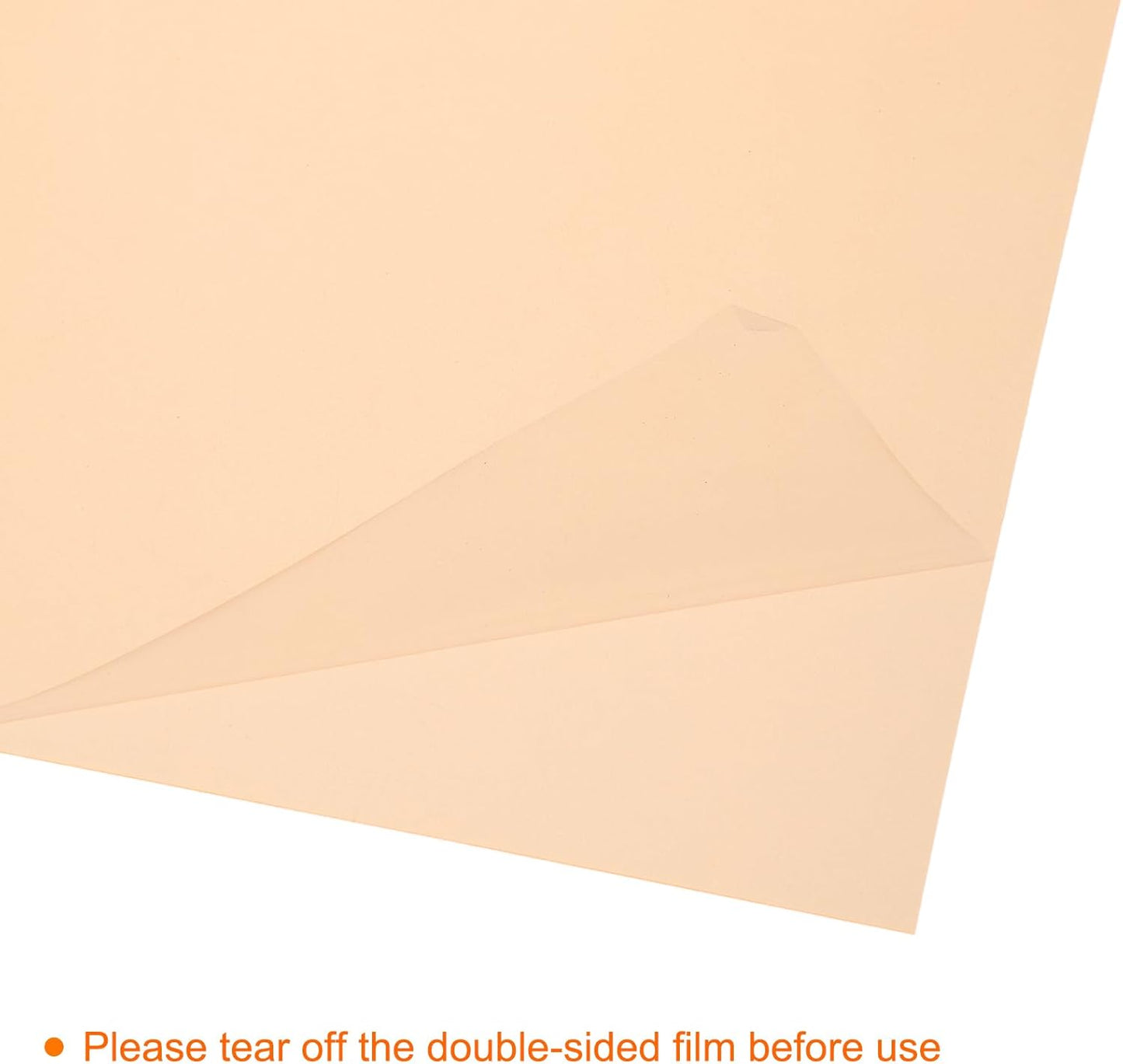 uxcell 4Pcs A4 Gel Light Lighting Filter Overlay Transparent Color Correction Plastic Vinyl PVC Sheets Photography Television Fluorescent Orange,0.2mm