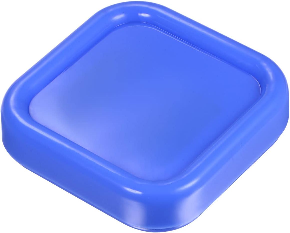 HARFINGTON Magnetic Pin Cushion Square Plastic Magnetic Sewing Pin Holder Storage Case Needle Cushion Tool for Sewing DIY Projects, Blue