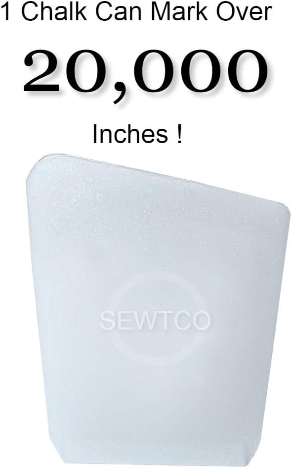 Super Concentrated Crystal Chalk - 50 Pack, Marks Over 20,000 Inches - Best Tailor Chalk for Fabric by SEWTCO