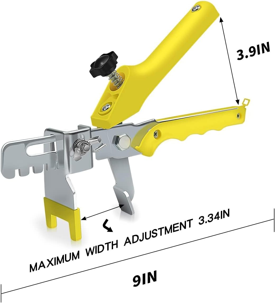 DGSL Tile Leveling System with Tile Plier - 3400-Piece Tile Spacers Clips and 200-Piece Reusable Wedges - Tile Tools Set for Stone Installation