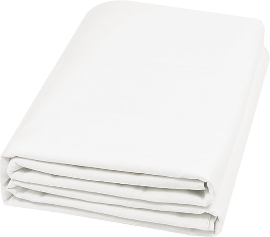 HOTGODEN Light Weight 100% Cotton Muslin Fabric: 59 inch x 2,5,10 Yards Bleached Muslin Linen Fabric Material for Sewing Material Apparel Cloth