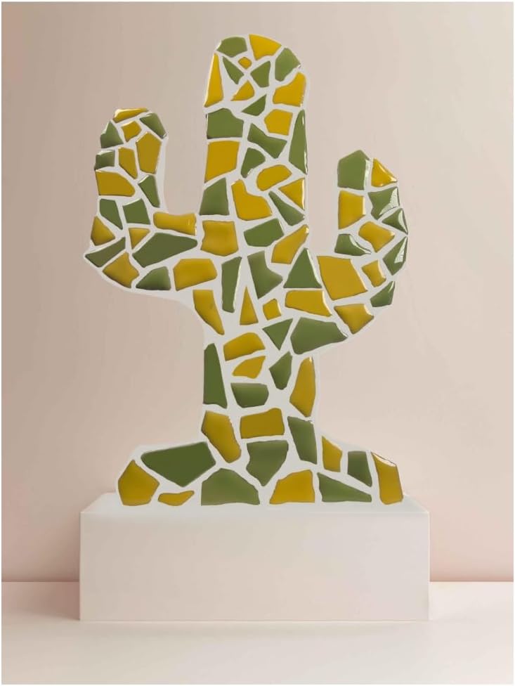 Ceramic Mosaic Tiles for Crafts & Art Projects 200 Grams Vibrant Colors Pieces Fit Together Like a Puzzle Endless Creative Ideas for Mosaic Art DIY Hobbies Small Sizes (Yellow)