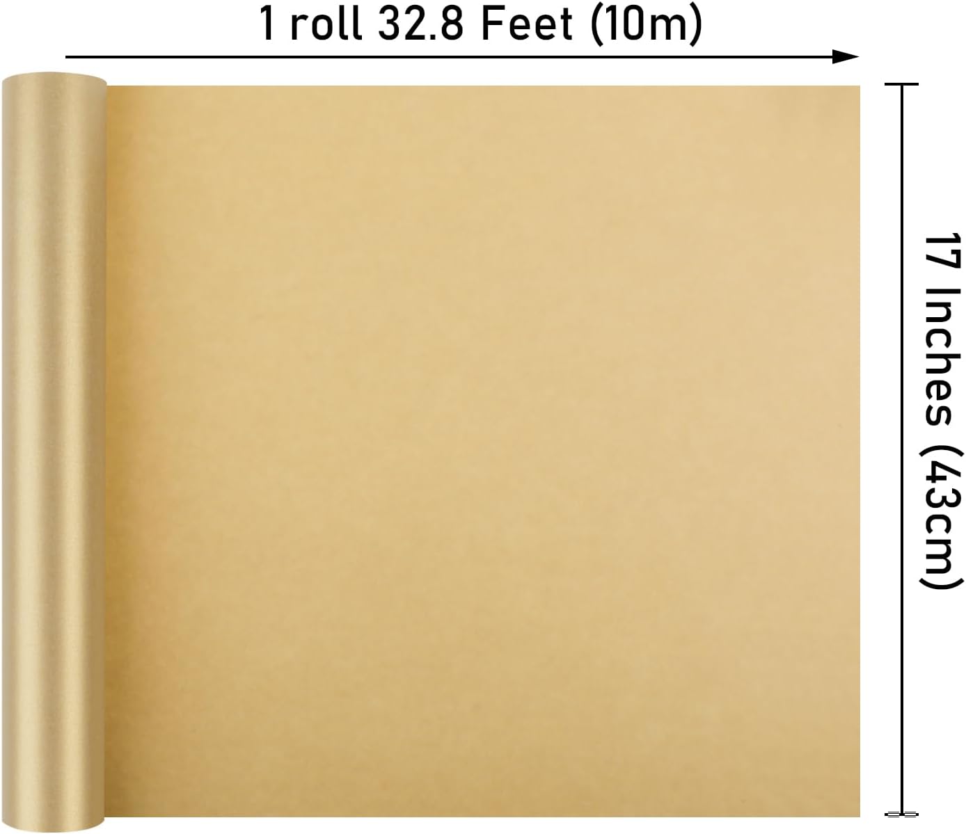 NESCCI Matte Wrapping Paper,Solid Color Pearly-Lustre Paper-3 Roll,17 Inches X 32.8 Feet Per roll.Gift Wrapping Paper,Perfect for Wedding,Valentine's Day,Birthday, Christmas,Baby Shower.