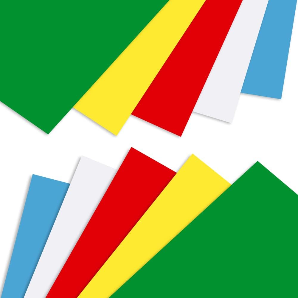 10 Pcs Transfer Paper, Carbon Transfer Paper 11x9Inch, Carbon Water-Soluble Tracing Paper Transfer Pattern on Cross Stitch Cloth, Canvas, Wood for Home Sewing(Blue, White, Green, Red, Yellow)