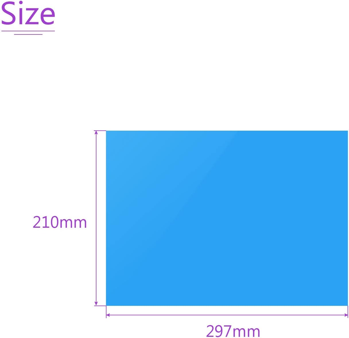 DMiotech 10Pcs Correction Gel Light Filter Overlay Transparent Plastic PVC Sheets Blue for Photo，Film,Video