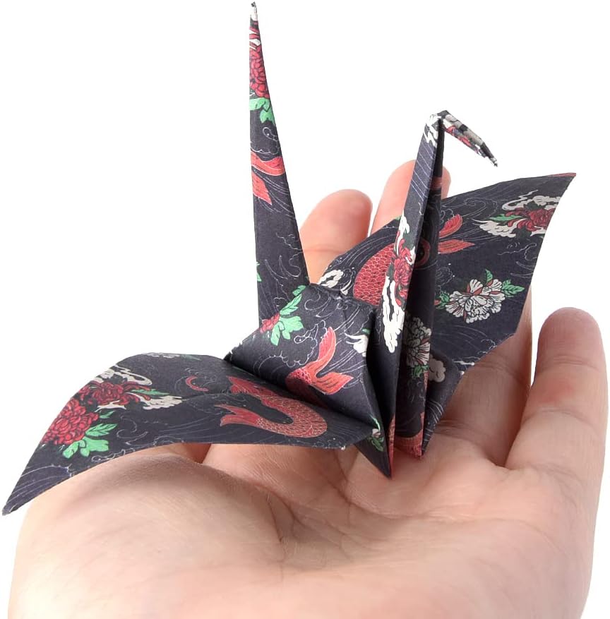 Origami Paper Kit 50 Sheets 6 Inch Square Double Sided Color 50 Vivid Japanese Washi Chiyo Colors for Hand Crafts Origami Paper Arts Creativity Flowers