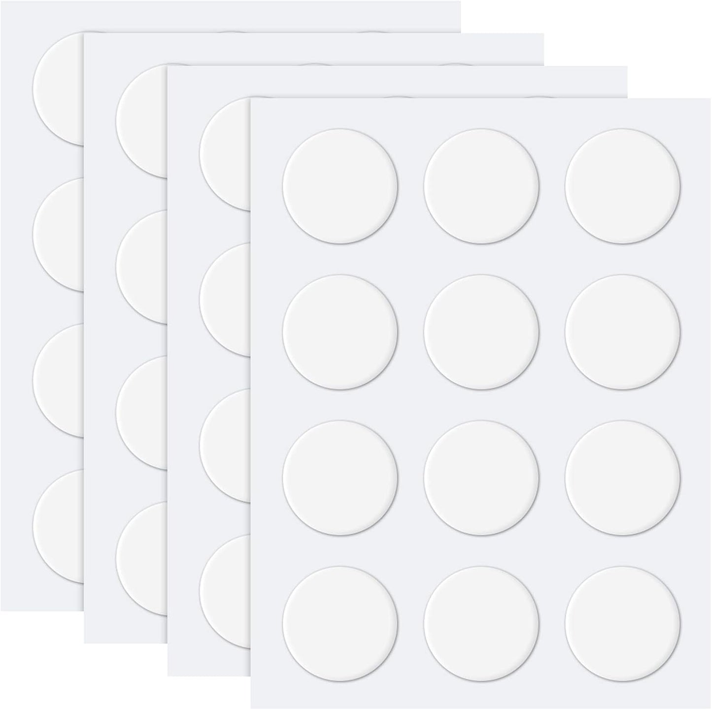 Zonon 60 Pcs Double Sided Adhesive Dots Clear Glue Point Tape Stickers Balloon Glue Round Mini No Traces Adhesive Sticker Dot Sticker for Classroom Decor Craft DIY Office (1.57 Inch/ 40 mm)