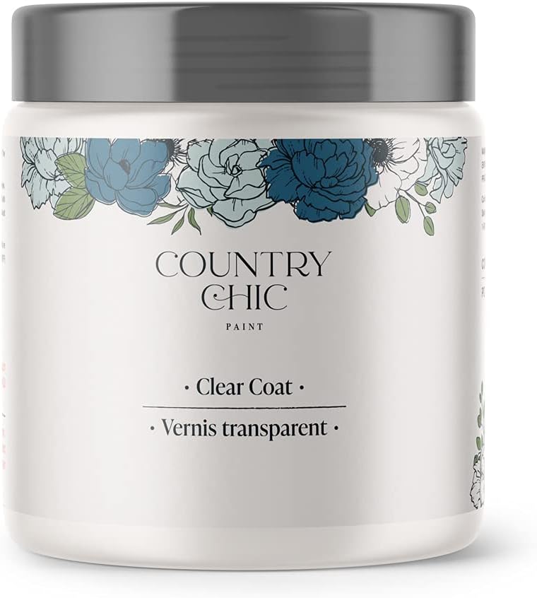 Clear Coat - Eco-Friendly Clear Satin Sheen Top Coat for Chalk Style Furniture Paint, Very Durable, Non Yellowing, Waterproof Sealant for High Traffic Furniture - Indoor/Outdoor - (4 oz)