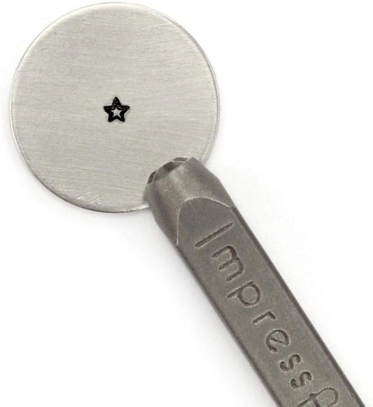 ImpressArt - Star Design Metal Stamp, Jewelry Making for Metalsmiths Tools, DIY Arts & Crafts Lovers (2.5mm)