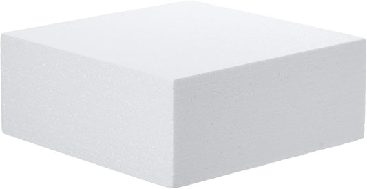 Crafare Craft Foam Blocks 10X10X4 Inch Polystyrene Squares Foam Block for Crafting for Arts School Projects Sculptures Floral Arrangements Modeling and Centerpieces