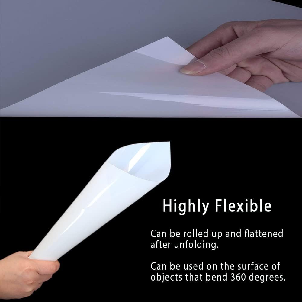 10 Sheets 10 mil Mylar Sheet, 12 x 12 inch Milky Translucent Plastic Blank Stencils, Reusable Stencil Template Material, Make Your Own Stencil