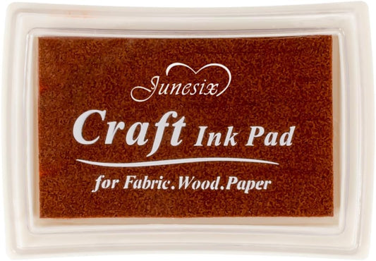 Coffee Ink Pad Finger Washable Kids Stamp Ink Pad for Rubber Stamps Paper Scrapbooking