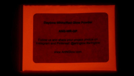 Glow in The Dark Pigment Powder - Neutral and Fluorescent Color for Art Painting, Fine Art, Nail Art Paint, and DIY Crafts - Long Lasting, 10+ Color Options - Neutral Red - (12 Grams/ .42oz)