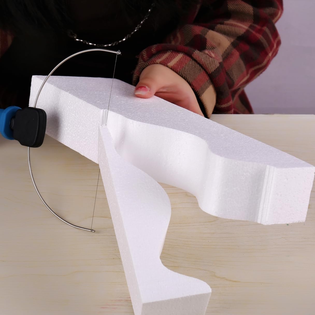 AMZQNART 4pcs Craft Foam Blocks 4×12×2in Polystyrene Blocks, Used for Making Modeling Projects, Flower Arrangements, and DIY School and Home Art Projects, in White Color.