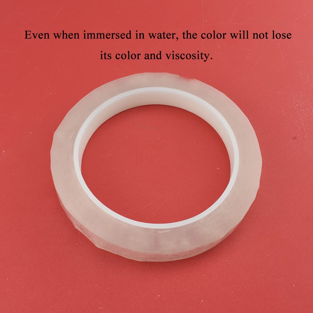 HAHIYO Clear 0.5Inch Wide (217Feet/72Yard Total) 1Rolls Floral Tape Waterproof Florist Tape Flower Wrap Adhesive Waterproof Decorative Tape for Bouquet Stem Wrapping Flower Arranging and Floral Craft