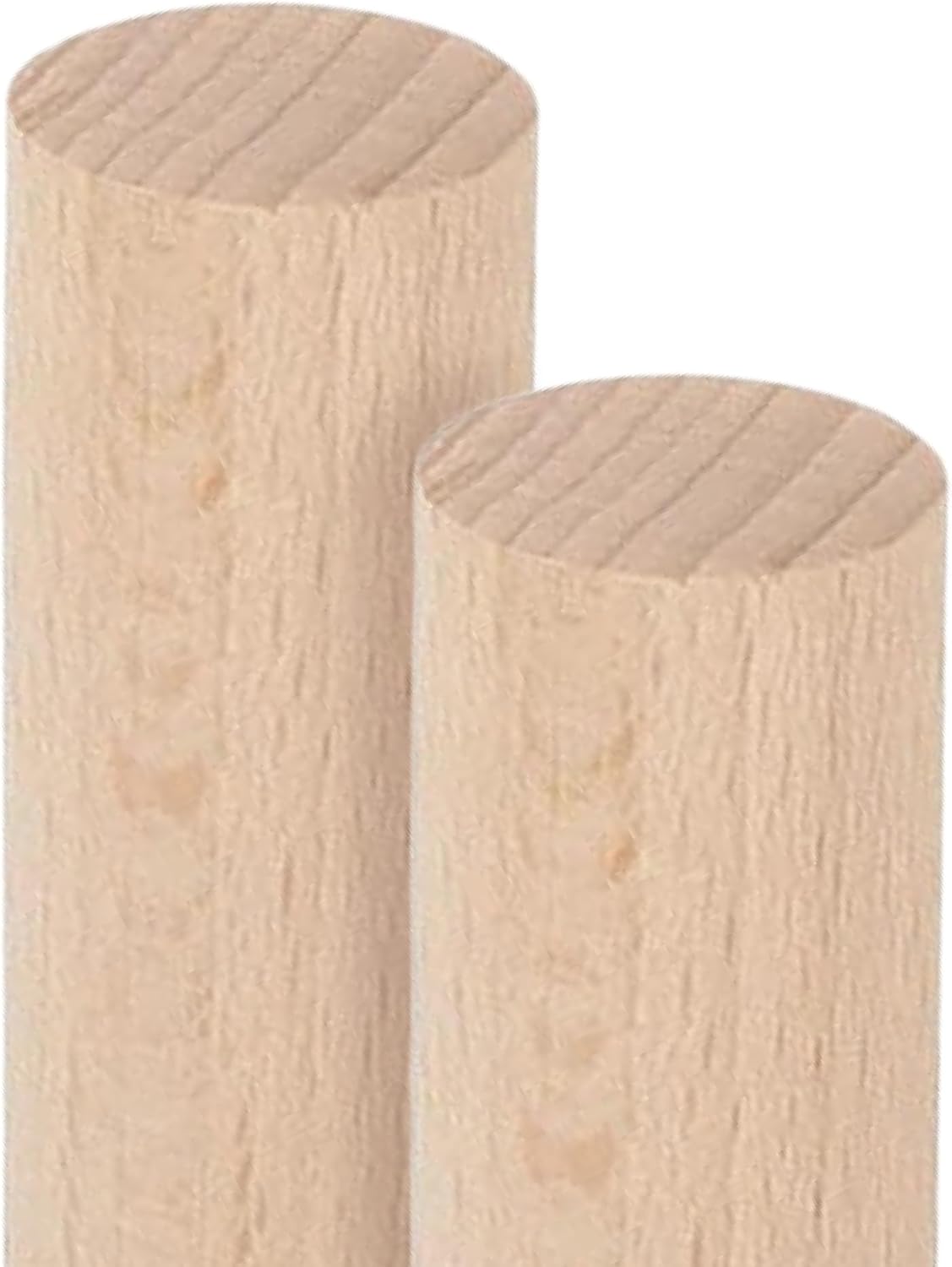 ALBO 1" x 48" Wooden Dowel Rods Set - 2 Pack Birch Natural Extra Long Hardwood Craft Sticks Stair Rails Supports Garden Structures Smooth Sanded Finish Woodworking Material DIY Furniture
