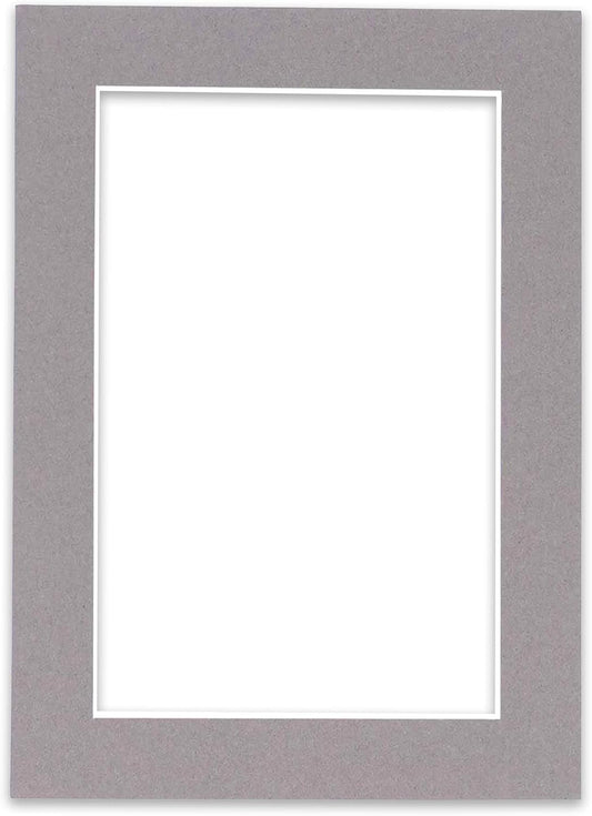 5x7 Mat for 8.5x11 Frame - Precut Mat Board Acid-Free Show Kit with Backing Board, and Clear Bags Charcoal 5x7 Photo Matte Made to Fit a 8.5x11 Picture Frame Matboard for Framing, Pack of 1 Mat