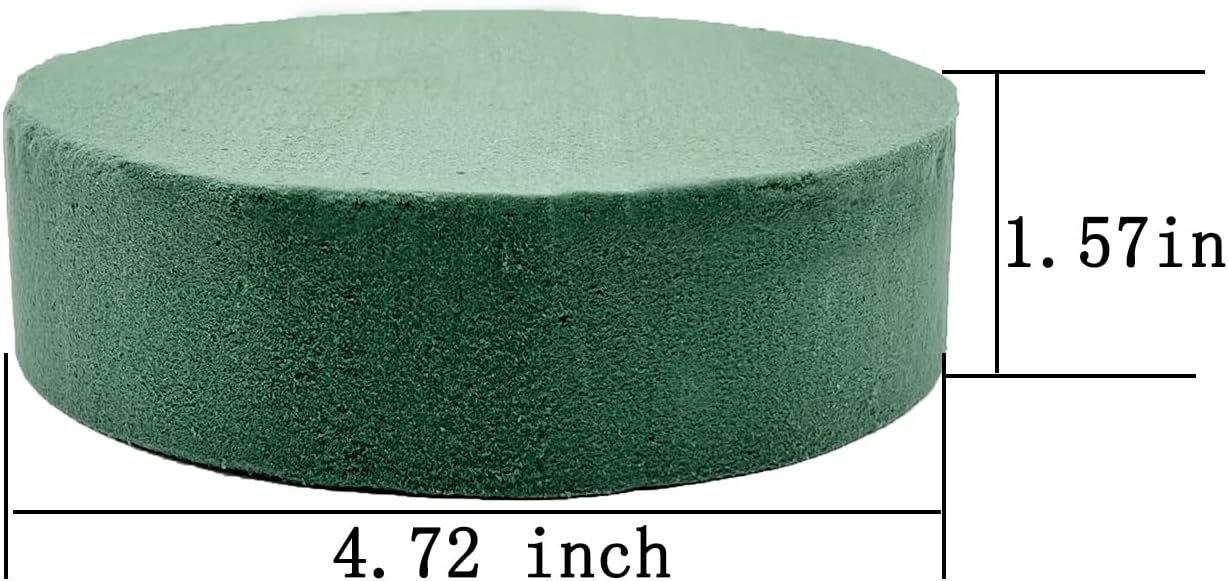 5 Pcs Floral Foam, MYYZMY 4.7 Inch Dry Wet Floral Foam Bricks Round for Artificial Flowers