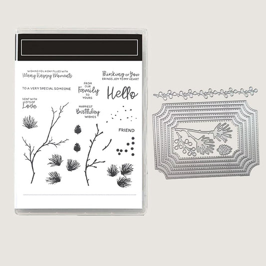 2025-2026 Stamps and Dies for Card Making, Stamps and Dies Set 2025 for Christmas and Halloween, Die Cut DIY Various Festivals Album Scrapbooking Birthdays Greeting Card (M4290)