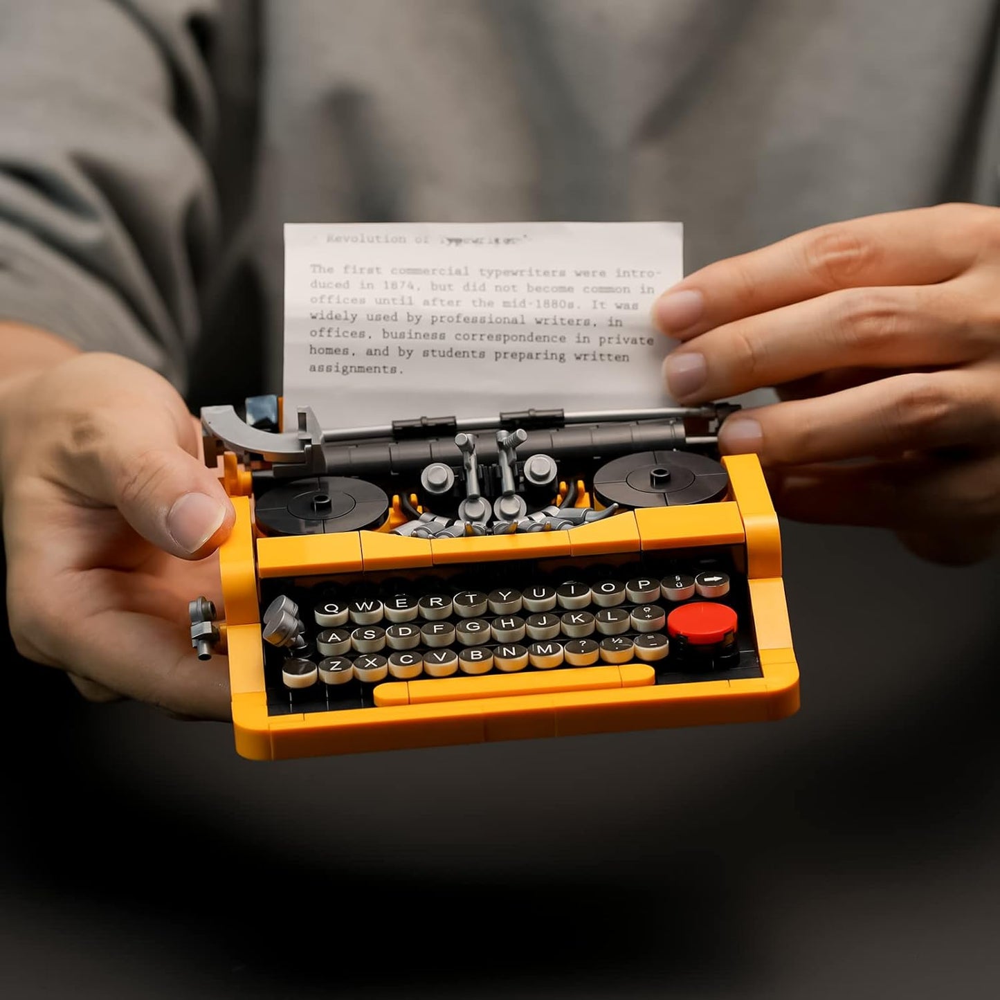 ENJBRICK Typewriter Building Set Compatible with Lego for Adults,Ideas Cute Building Toys for Girls 8-14 Years,Christmas Toys for Kids