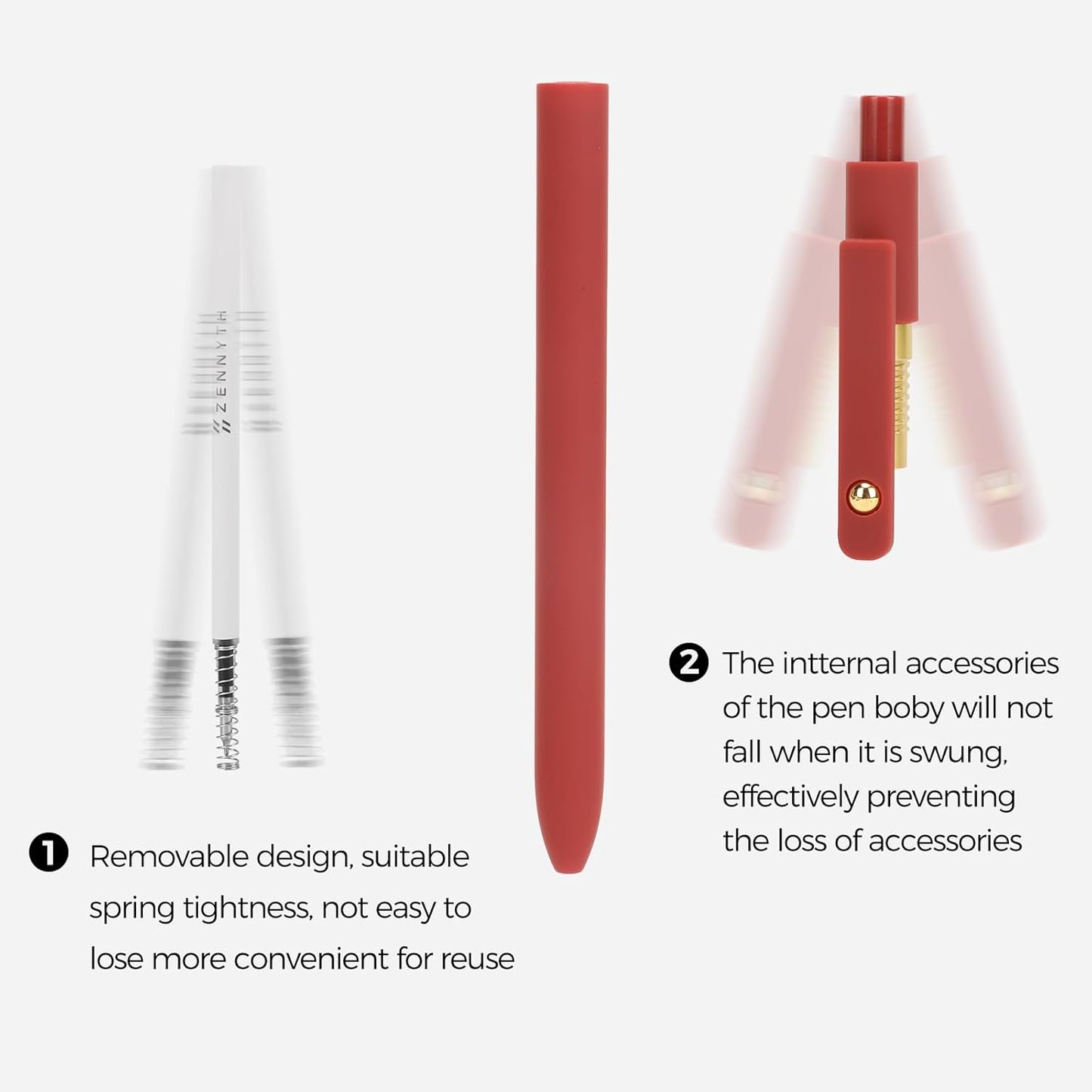 Ddaowanx Gel Pens, 24 Pcs 0.5mm Quick Dry Black Ink Pens Fine Point Smooth Writing Pens, Cute Office School Supplies Gifts for Women (24 Pcs Vintage-Black Ink)