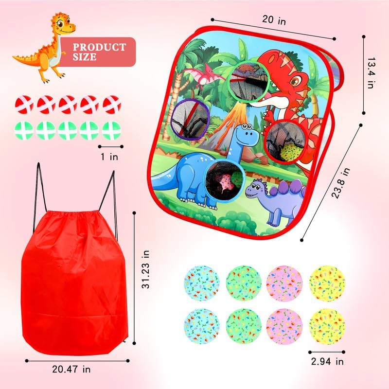 Bean Bag Toss Game for Kids/Double-Sided Foldable Cornhole Board/Backyard Beach Yard Outdoor Toys for Kids Ages 4-8/5-Second Setup/Party Supplies for Kids