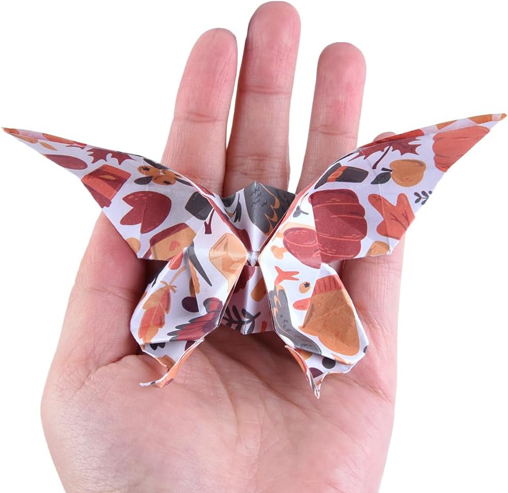 Origami Paper Kit 50 Sheets 70GSM 6 Inch Square Double Sided Color 50 Vivid Japanese Washi Chiyo Colors for Hand Crafts Origami Paper Arts Creativity.Winter