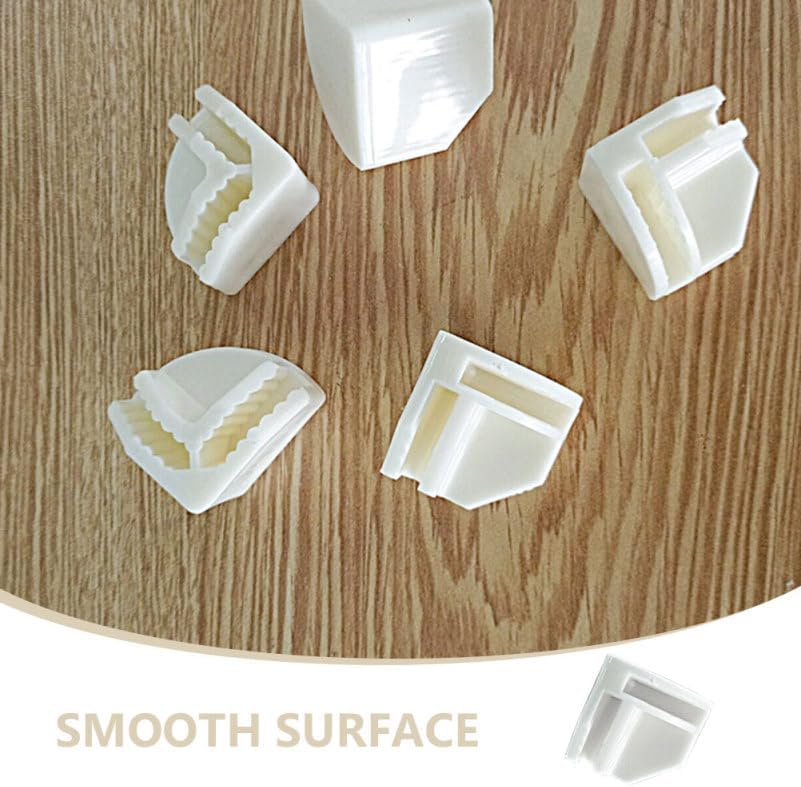 ARTIBETTER 50pcs Storage Buckle Wire Cube Storage Organizer Cube Wire Shelf Connector Closet Shelves Connectors Hooks Cubbie Modular Shoe White Plastic