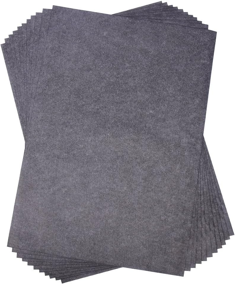 Selizo 100 Sheets Black Carbon Transfer Tracing Paper for Wood, Paper, Canvas and Other Art Surfaces (9 x 13 Inches)