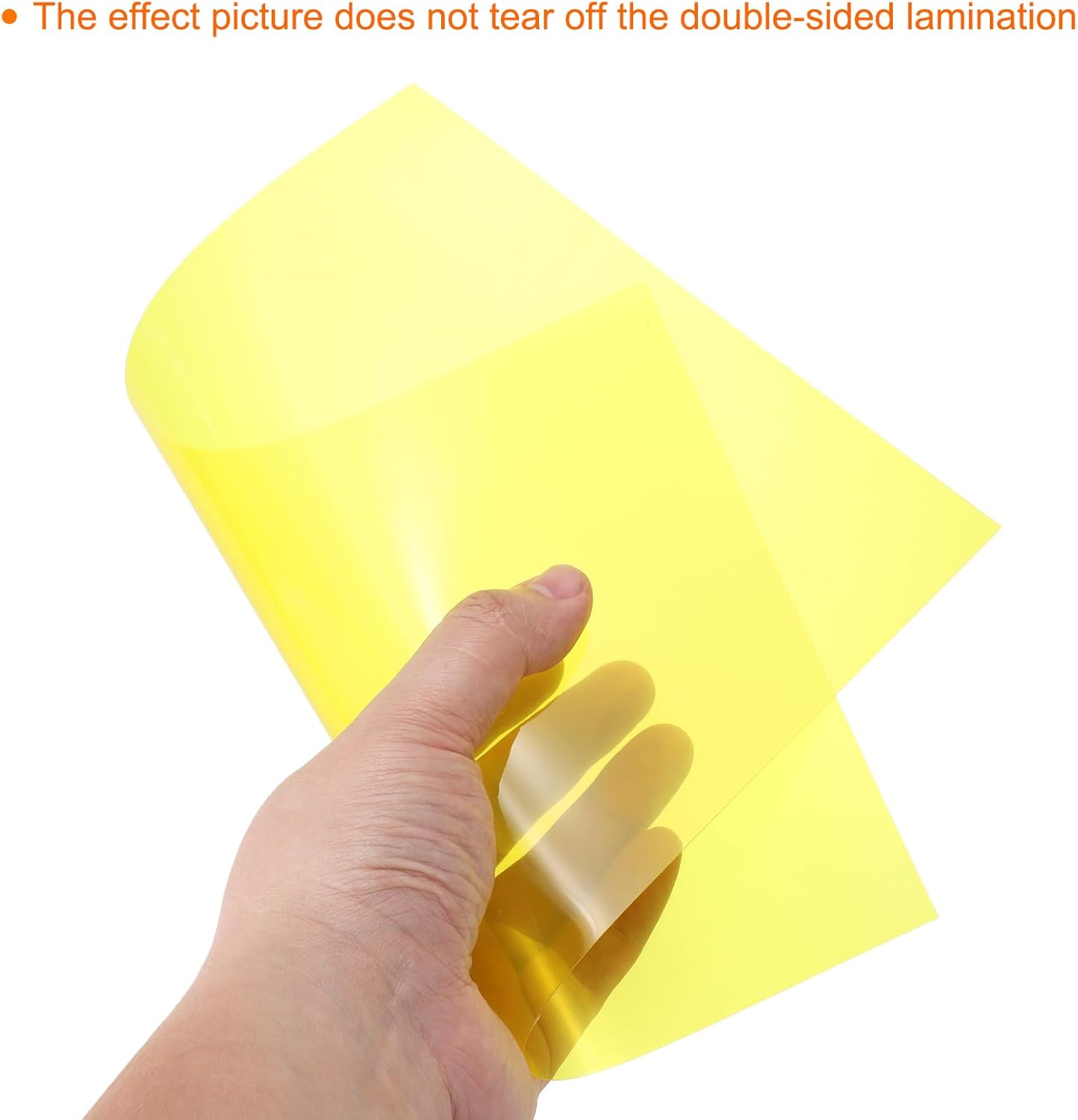 uxcell 4Pcs A4 Gel Light Lighting Filter Overlay Transparent Color Correction Plastic Vinyl PVC Sheets Photography Television Yellow,0.2mm